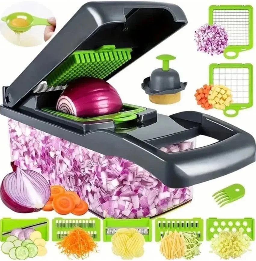 Ultimate 14-in-1 Vegetable Chopper – Slice, Dice & Chop in Seconds